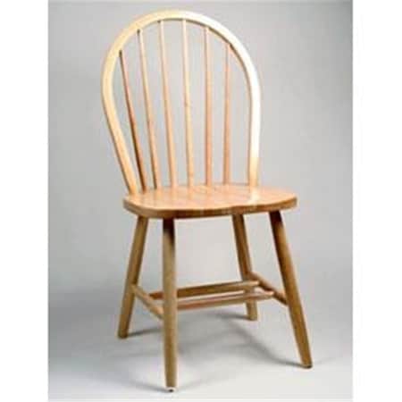 Alston Quality 3634-Natural-White Windsor Side Chair
